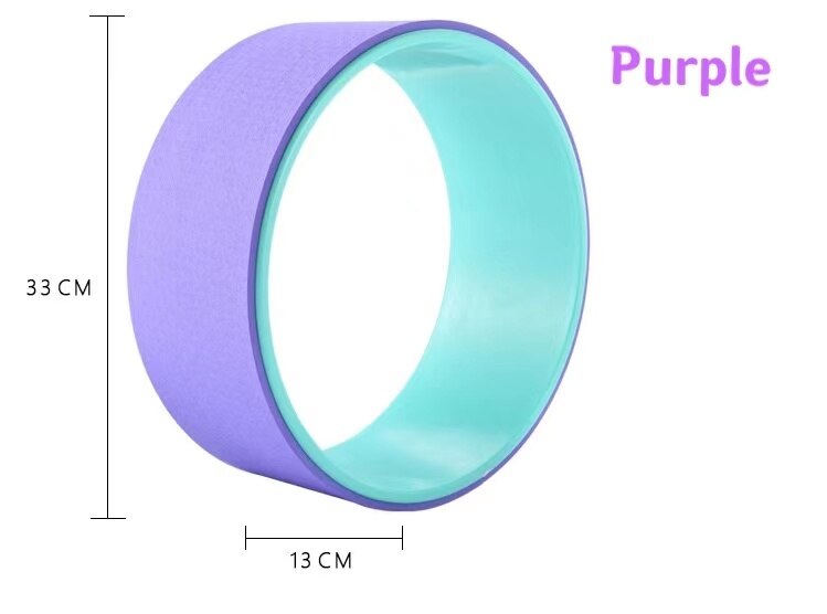 Yoga Wiel Backbend Artefact Yoga Ring Pilates Ring Yoga Fitness Apparaat Yoga Auxiliary Wiel: Paars
