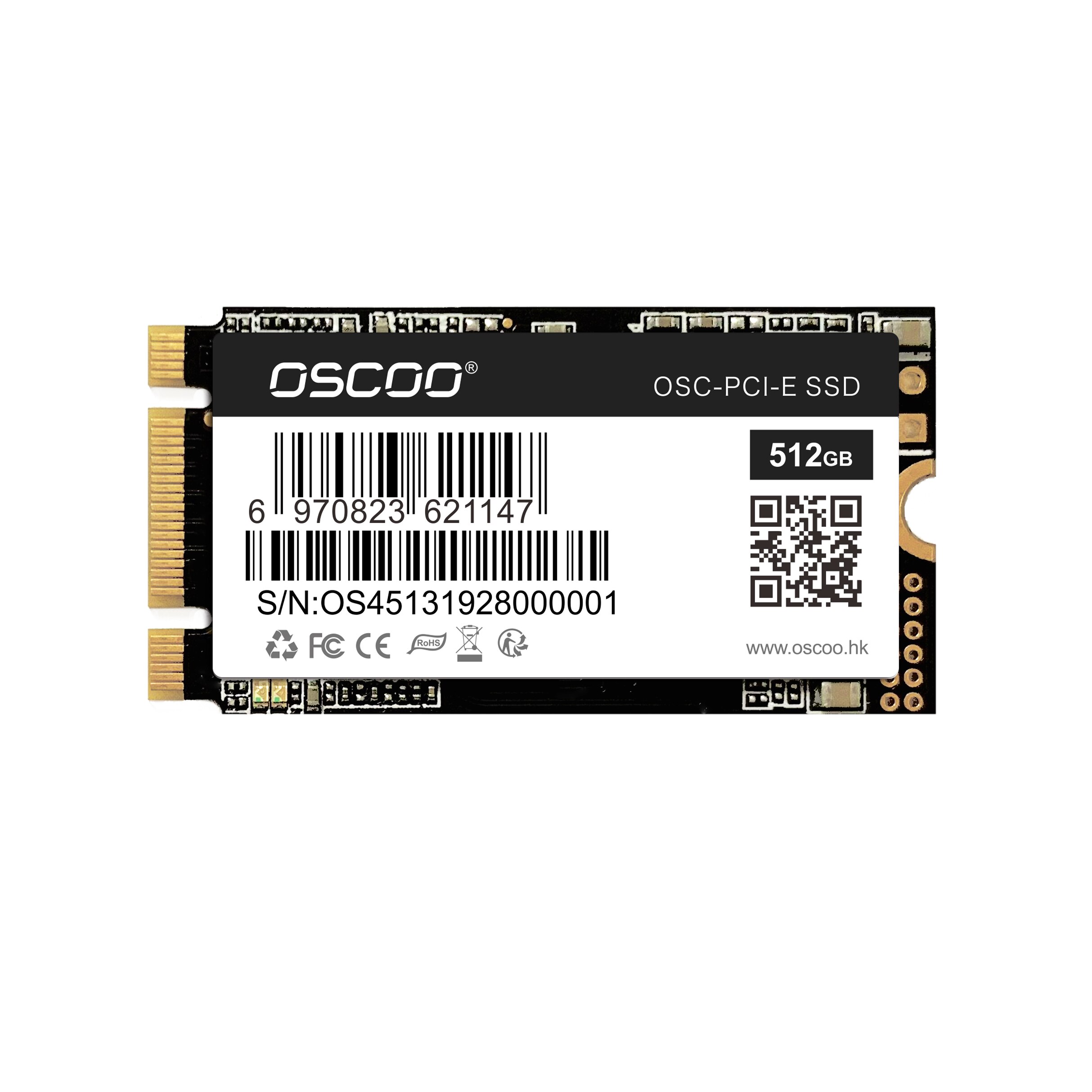 OSCOO – disque dur SSD M2 2242, Sata 256, 128 go, NGFF, 2280 go, 512 go, M.2, pour ordinateur portable et PC tout-en-un