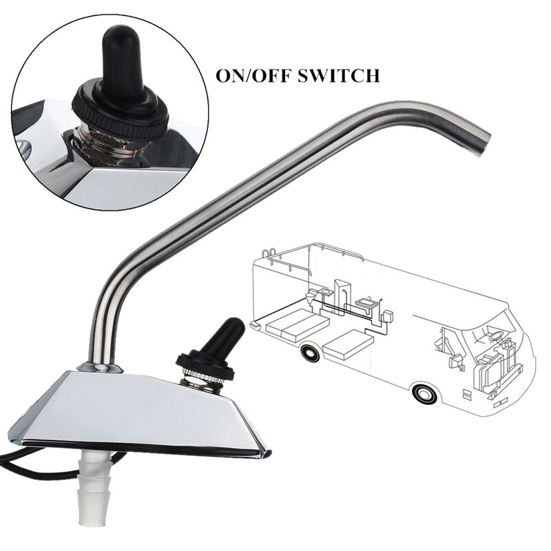 RV Marine Kitchen Sink WaterTap 12V 360 Degree Rotation Faucet Tap for RV Camper Caravan Accessories