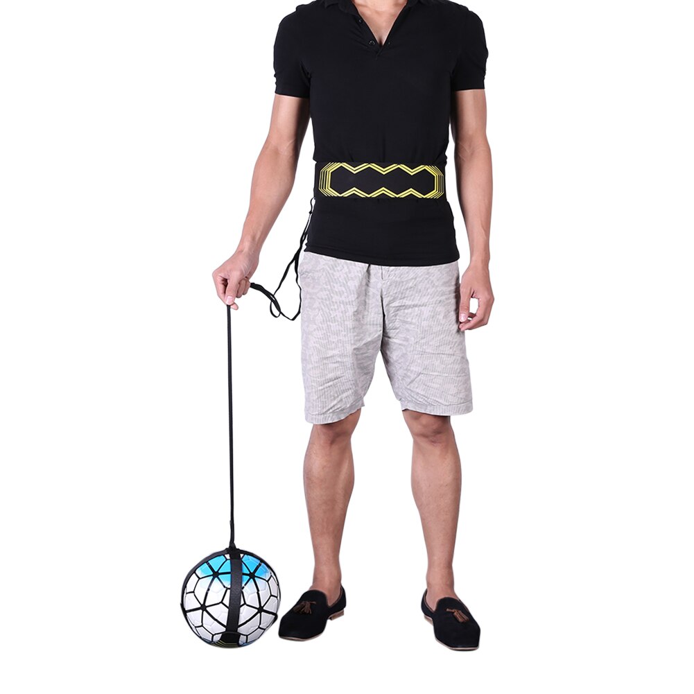 Verstellbarer fußball-kicktrainer, fußballtrainingsgerät, elastischer übungsgurt, sporthilfe