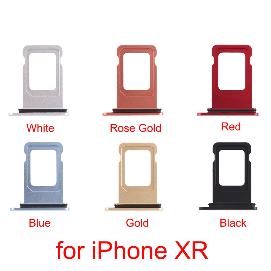 6 Kleuren Voor Iphone Xr Dubbele Sim-kaart Lade Voor Iphone Xr (Dubbele Sim-kaart)
