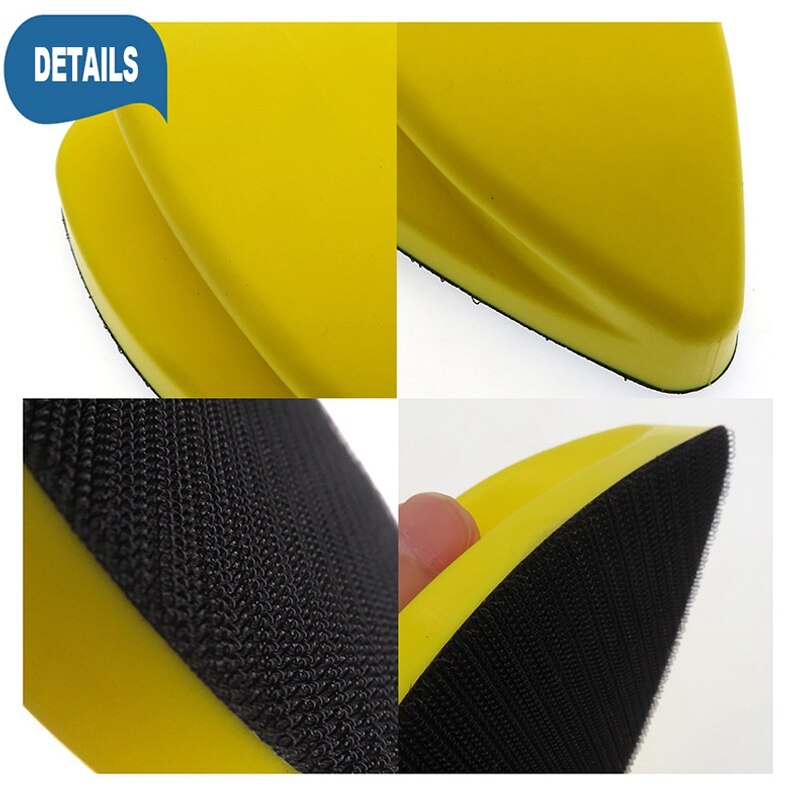 Hand Sanding Block Hook Loop Sanding Disc Holder Foam Grinding Block for Polishing Wood Furniture