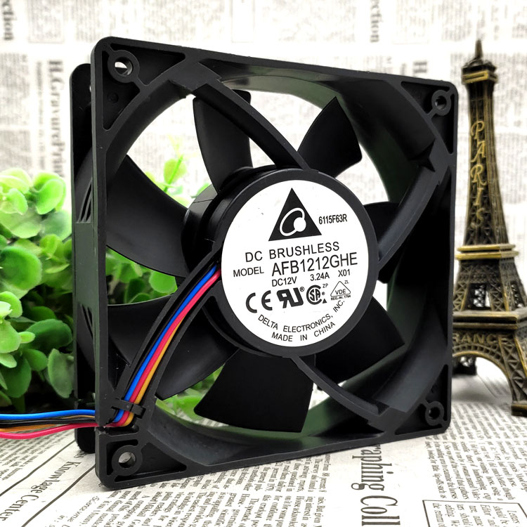 Delta Afb1212ghe 12cm 12V 3.24a Super Large Wind Violence Computer Fan