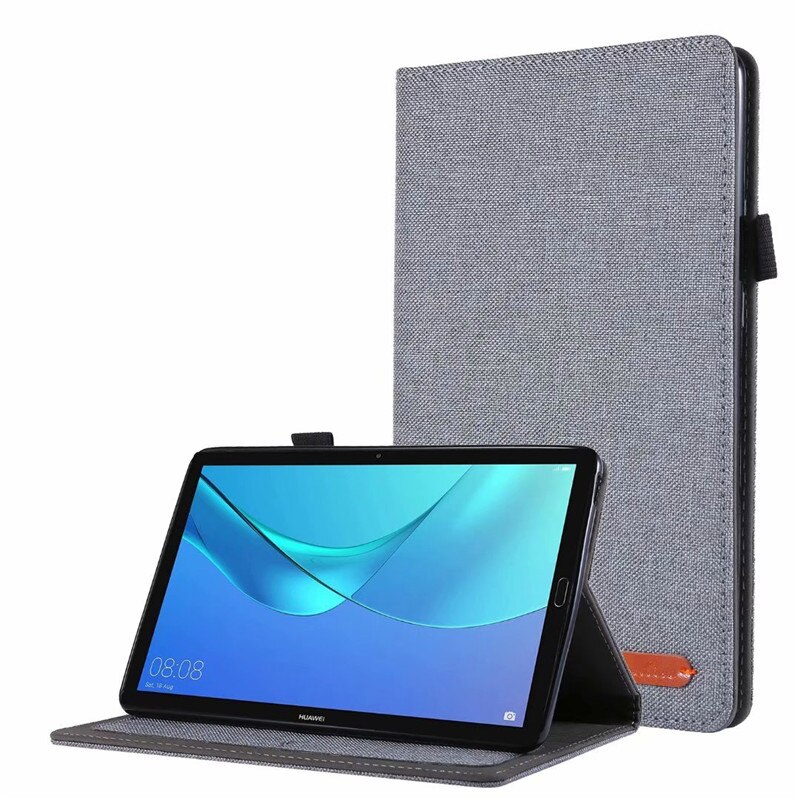 Luksusowe etui do Huawei MediaPad M5 lite 8.0 JDN2-AL00 JDN2-W09 Tablet miękka podstawka pokrywa dla Huawei M5 Lite 8 cal Case Fundas: 01 Gray