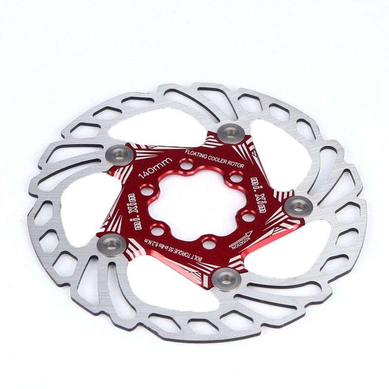 Mi.Xim Bicycle Brake Rotor - 140mm - Stainless Steel Disc - for MTB & Road Bikes