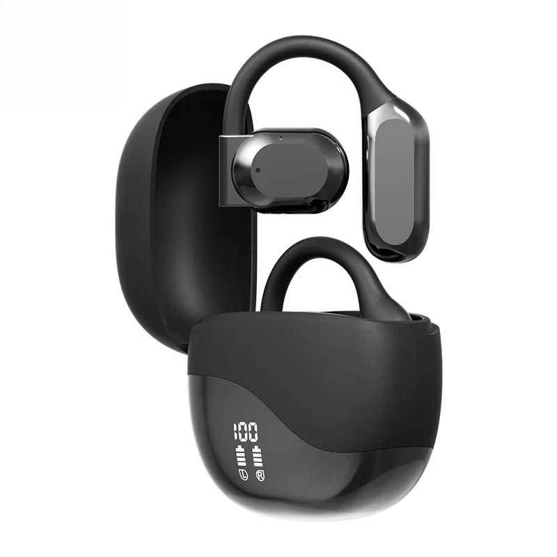 M62 auricolari aperti a conduzione aerea, impermeabili, indolori, auricolari portatili wireless con microfono: Bianco