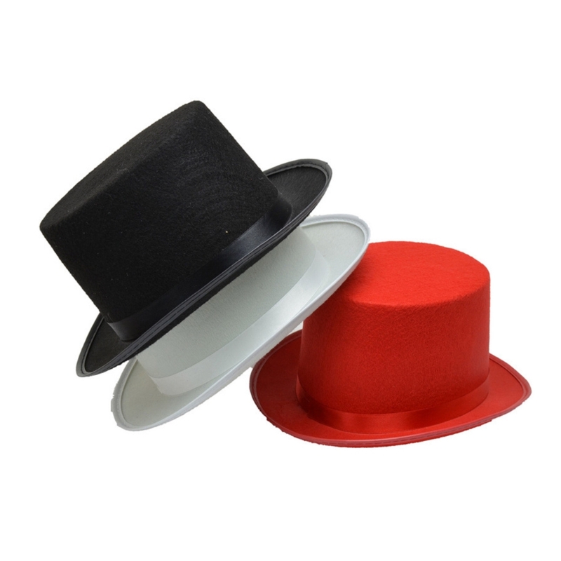 Chapeau haut de forme pour adulte/enfant cylindre chapeau magicien chapelier fou Costume de fête Fedora chapeau de magicien pour