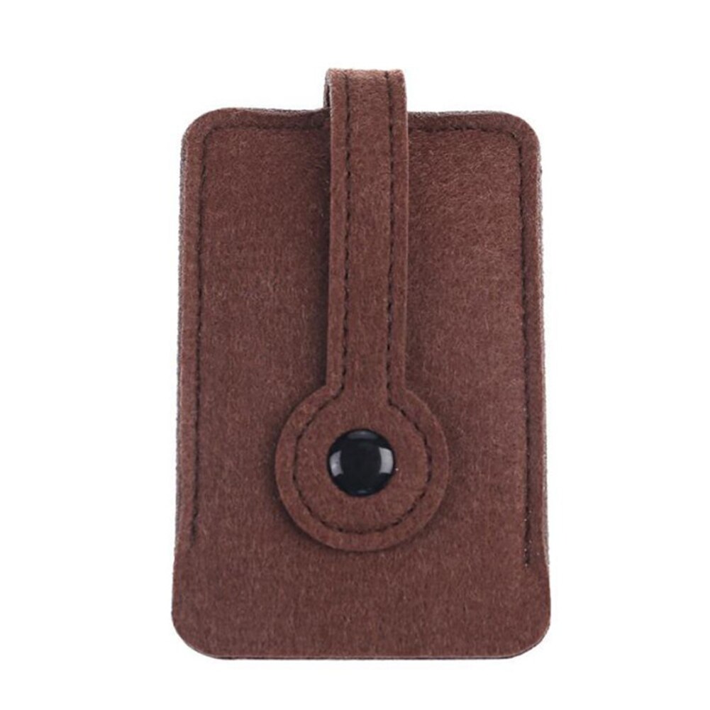 Unisex Autosleutel Portemonnee Portemonnee Wolvilt Sleutelhanger Holder Pocket Keys Organizer Pouch Case Bag: coffee