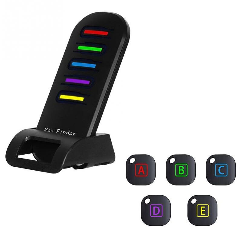 Wireless Electronic Key Finder Reminder With 5 Keychain Receivers For Lost Keys Locator Whistle Key Finder: Default Title