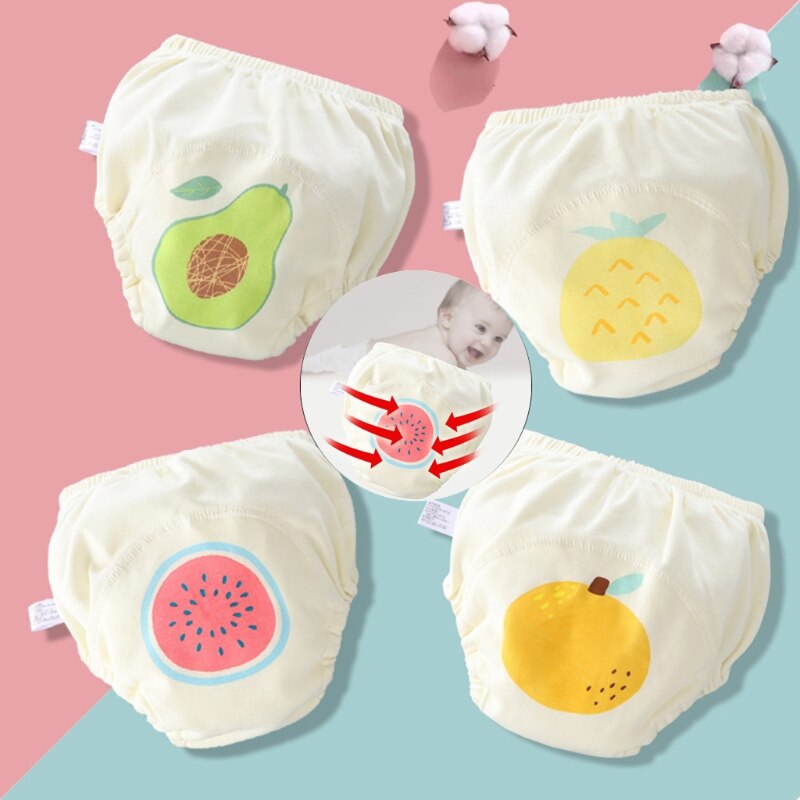 1 Pc Baby Toddler Toilet Potty Training Pants Reusable Nappies Diapers Underwear Padded Cover