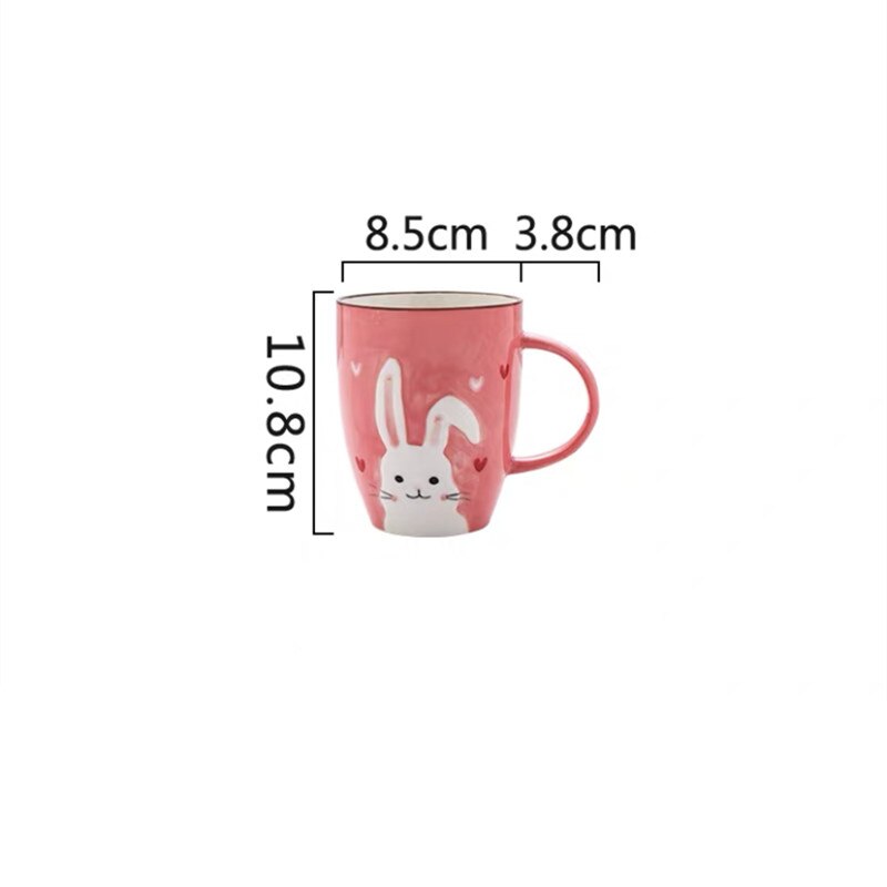 Nordic Ceramic Animal Dinner Plate Children's Rice Bowl Cute Home Baby Tableware Cartoon Dessert Dishes Breakfast Plate: H