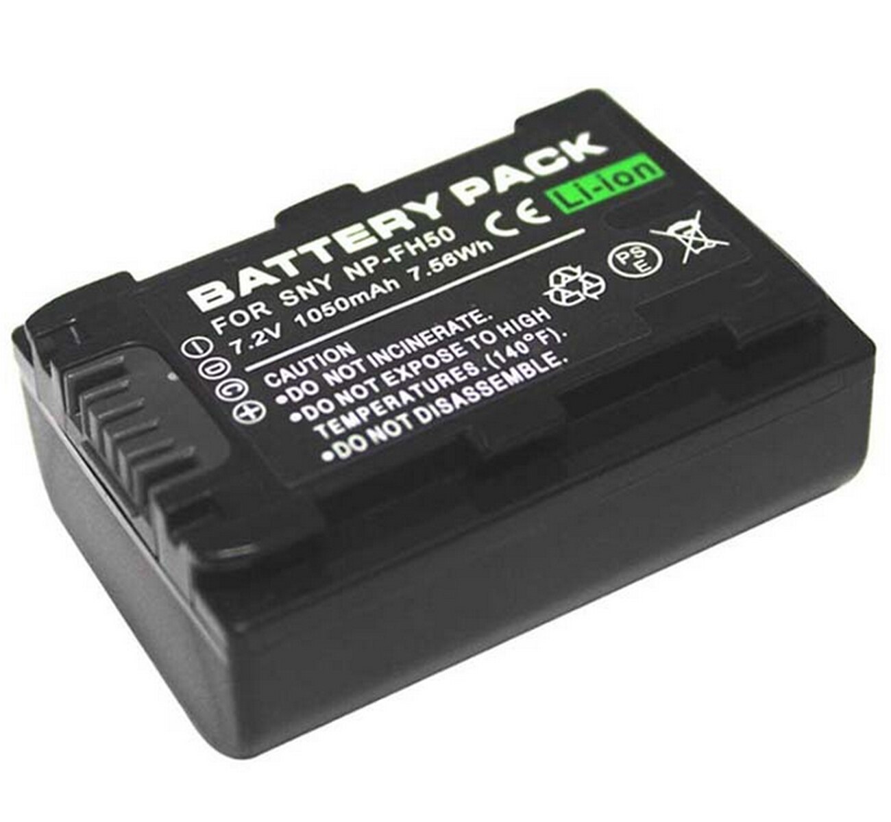 Batterij Pack voor Sony DCR-DVD108, DVD308, DCR-DVD408, DVD508, DCR-DVD608, DCR-DVD708, DCR-DVD808, DCR-DVD908 Handycam Camcorder: 1 PCS NP-FH50