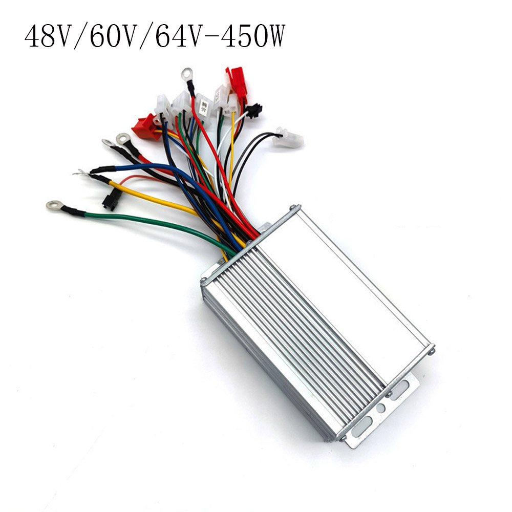 Controlador de Motor sin escobillas para bicicleta eléctrica, pieza de controlador eléctrico de CC, 36/48/60/64V, 350W/450W/500W/600W/800W/1000W/1200W: Naranja