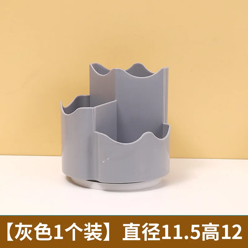 Ferris Wheel 360° Rotating Pen Holder Large Capacity Cute Pencil Storage Box Desktop Organizer School Office Stationery: grey