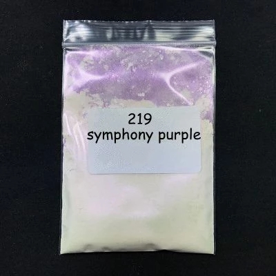 Poudre de Mica pour ongles, pigment symphonique, perle, effet sirène, pour peinture en résine, fabrication de bijoux, colorants nacrés: Violet couleur