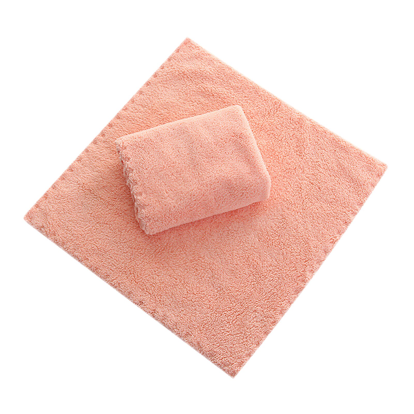 1Pcs 30*30Cm Coral Fleece Vierkante Zakdoek Handdoeken Zachte Absorberende Kinderen Handdoek Gerecht Effen Kleur Gemak handdoeken: B