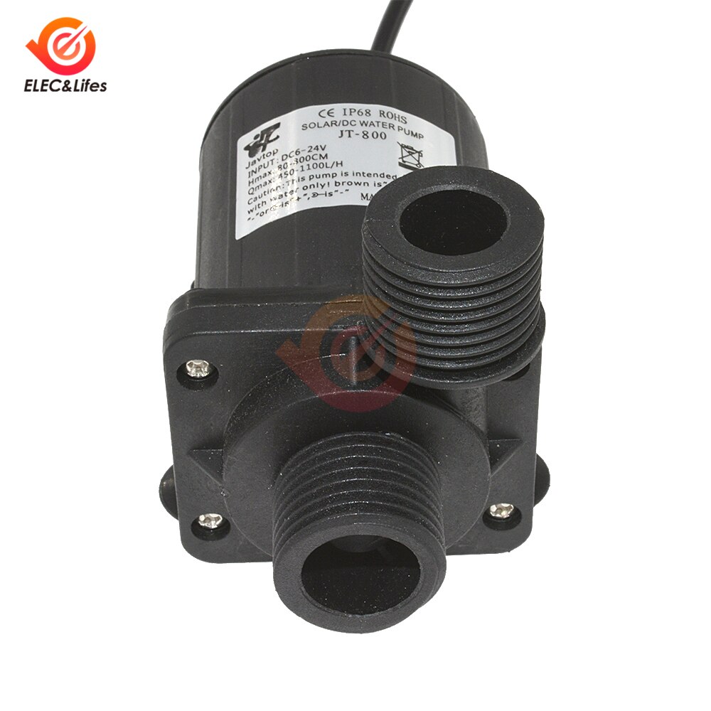 800L/H 5m DC 12V 24V Solar Brushless Motor Water Circulation Water Pump Submersibles Water Pumps