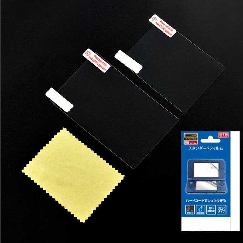 2in1 Top Bottom HD Clear pellicola protettiva copertura della protezione della superficie per Nintendo New 3DS XL/LL 3DSXL/3DSLL pellicola protettiva per schermo LCD