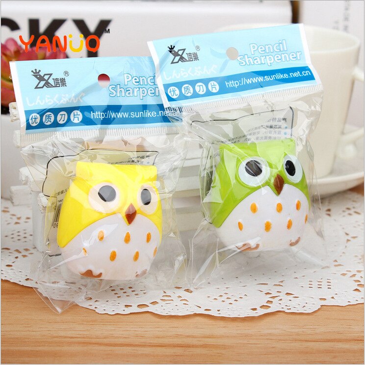 Owl Cute Double Hole Sharpener Cartoon Pencil Sharpener Charity Primary School