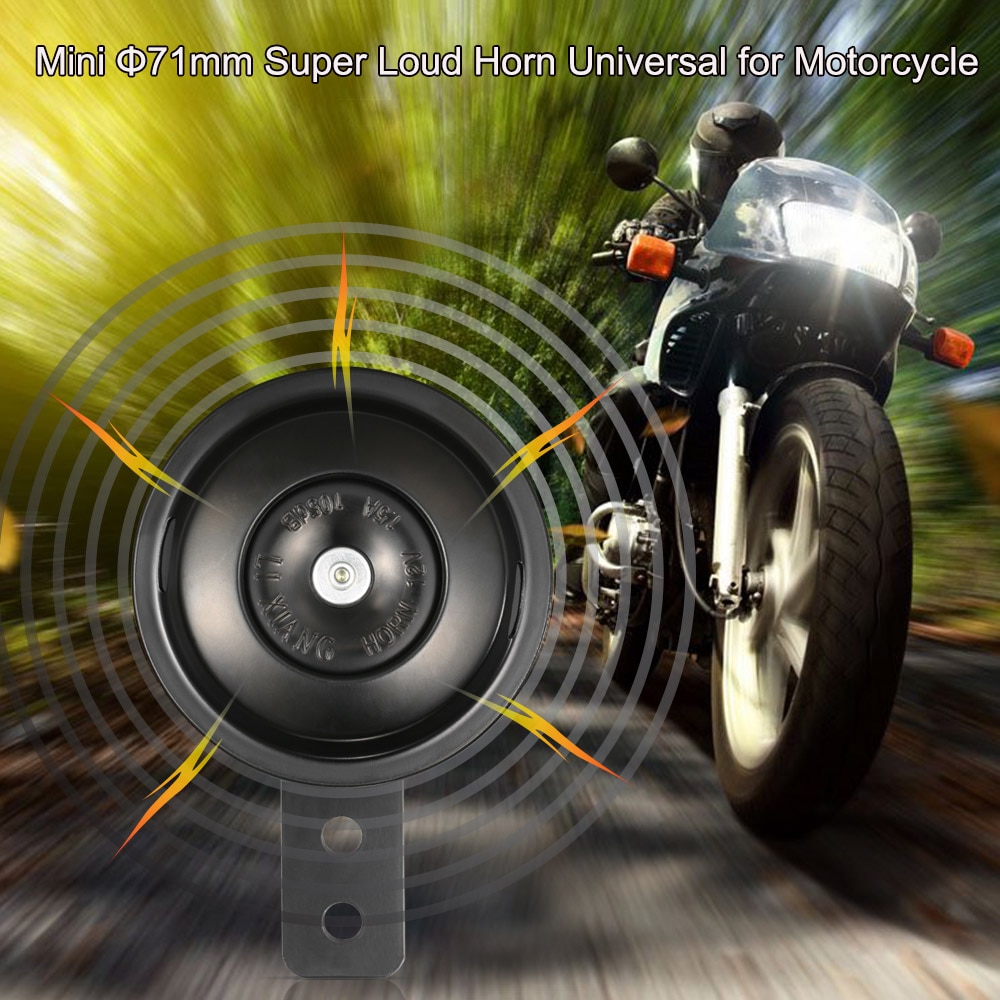 Klaxon à Air de Moto pour trompette, trompette, klaxon bruyant noir, 105db, véhicule électrique, Scooter, klaxon à Air classique, 1 pièce