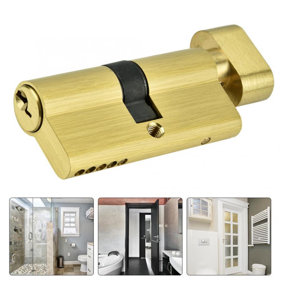 Cilindro de la cerradura de puerta del dormitorio del cilindro de la cerradura de 65mm de cobre con el cilindro de la cerradura de la puerta de las llaves