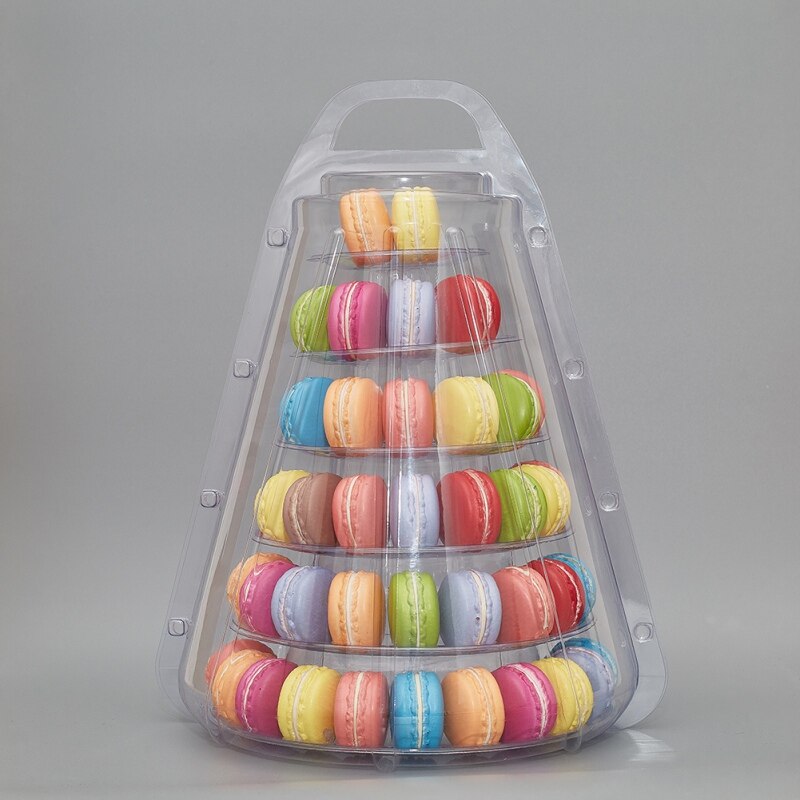 4/6 Tiers Macaron Display Stand Cupcake Tower Rack Cake Stands PVC Tray For Wedding Birthday Cake Decorating Tools Bakeware