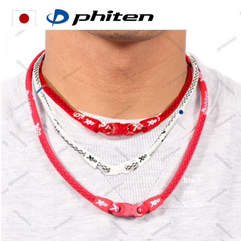 MADE IN JAPAN Phiten Titanium X50Necklaces aqua-titanium reduce fatique alleviate muscle strain tension athletes