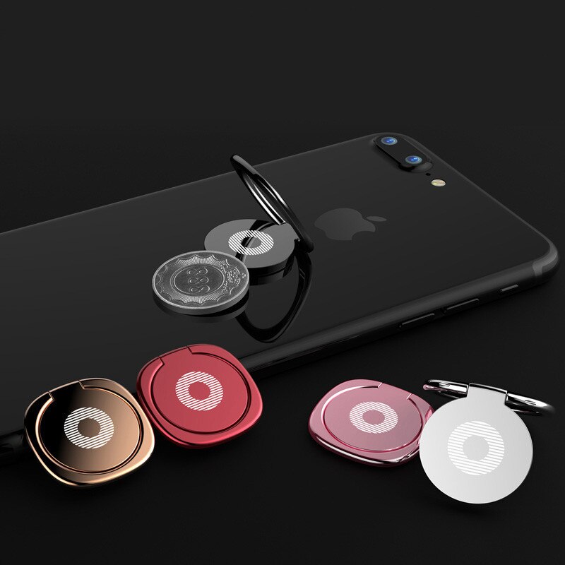 Mini 360 Grad Finger Ring Halfter Metall Telefon Stehen Smartphone Halterung für Xiaomi Redmi Hinweis 8 iPhone 7 8 X praktisch