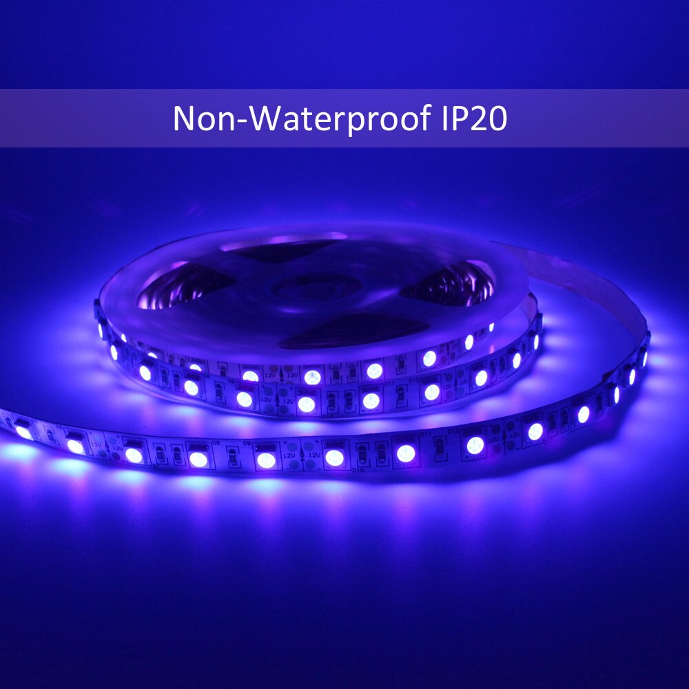 UV Ultraviolet LED Strip Licht 12V DC SMD 5050 Wat... – Grandado