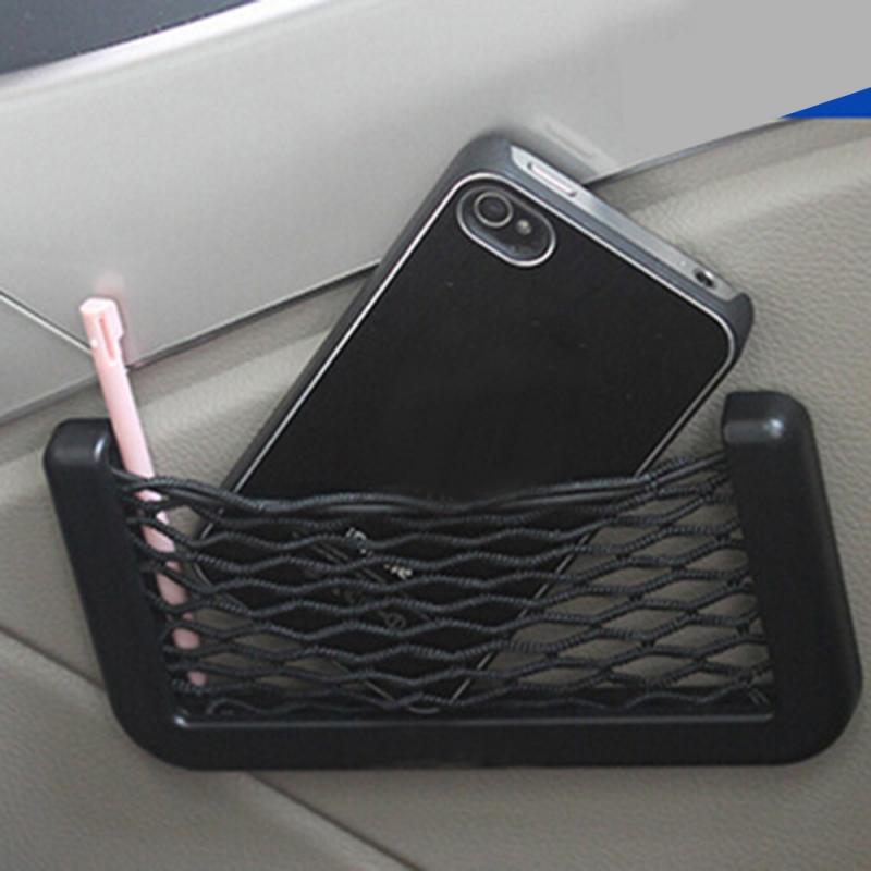 Universal Auto Holder Storage Car Net Bag Phone Pocket Organizer Mesh Net Holder Pocket For Wallet Keys Pens Car Supplies