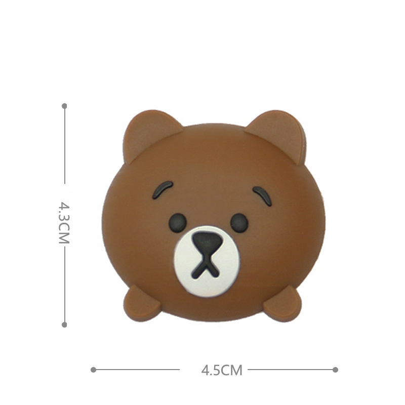 Tope de puerta con dibujos animados a la , Pomo de puerta, bloqueo de guardabarros de goma, almohadilla protectora contra choques, Protector de pared a prueba de golpes