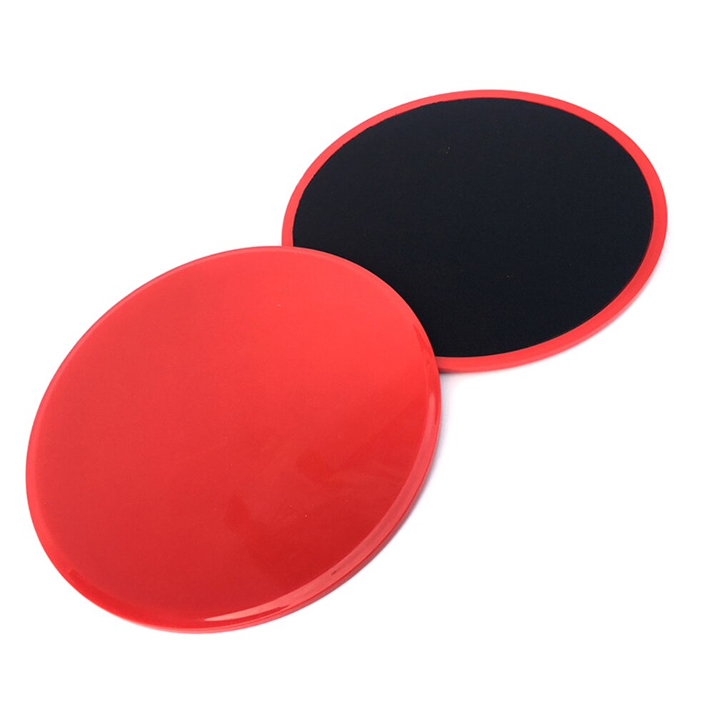 2Pcs Exercise Sliding Gliding Discs Yoga Fitness Abdominal Trainers Core Slider Disc Exercise Plate for Yoga Gym Abdominal Train: Red