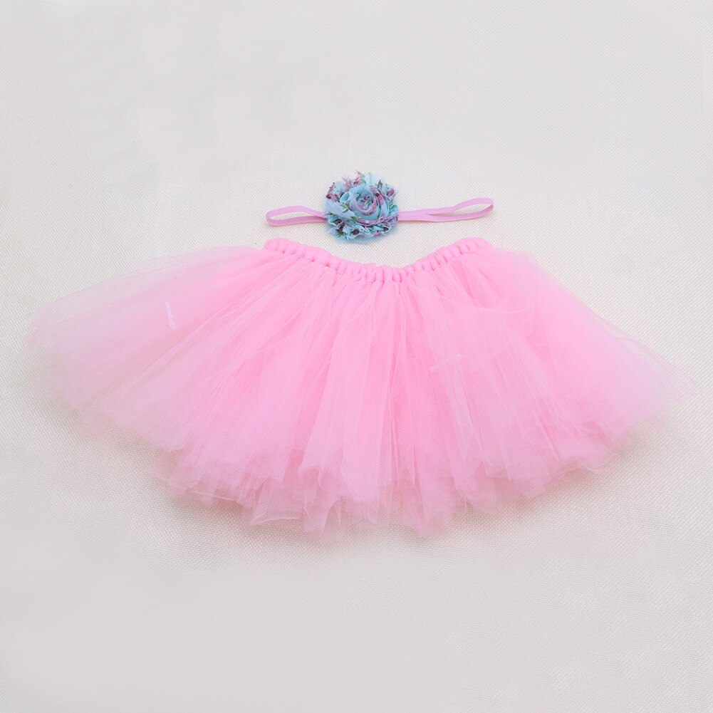 Mignon enfant en bas âge -né bébé fille Tutu jupe et bandeau Photo accessoire Costume tenue T3LA