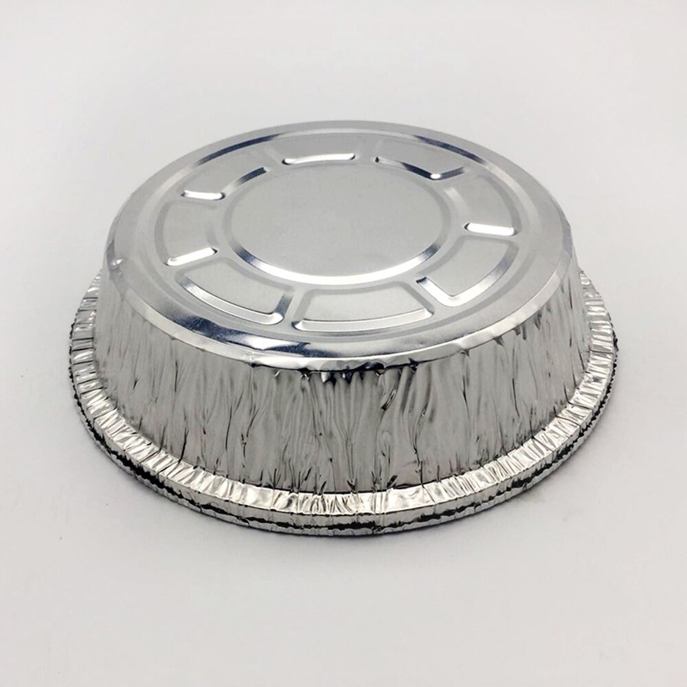 Aluminiumfolie bakvorm wegwerp bakvorm met plastic deksels rond - verpakking  of 20 keuken diner restaurant benodigdheden