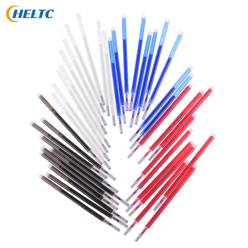 10Pcs/lot Erasable Refill Pens High Temperature Disappearing Fabric Marker Pen for Patchwork Fabric PU Leather Mark Sewing Tool