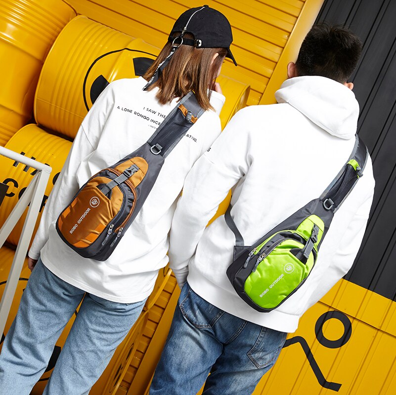 Outdoor Running Messenger Bag Sport Cycling Single Shoulder Pack Man Small Hiking Crossbody Bag Waterproof Bicycle Chest Bags