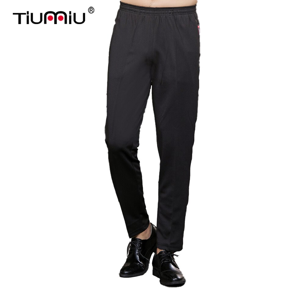 Men Women Chef Pants Stretch Black Full Elastic Pants Kitchen Restaurant Hotel Waiter Work Uniform Buttoms Cook Trousers