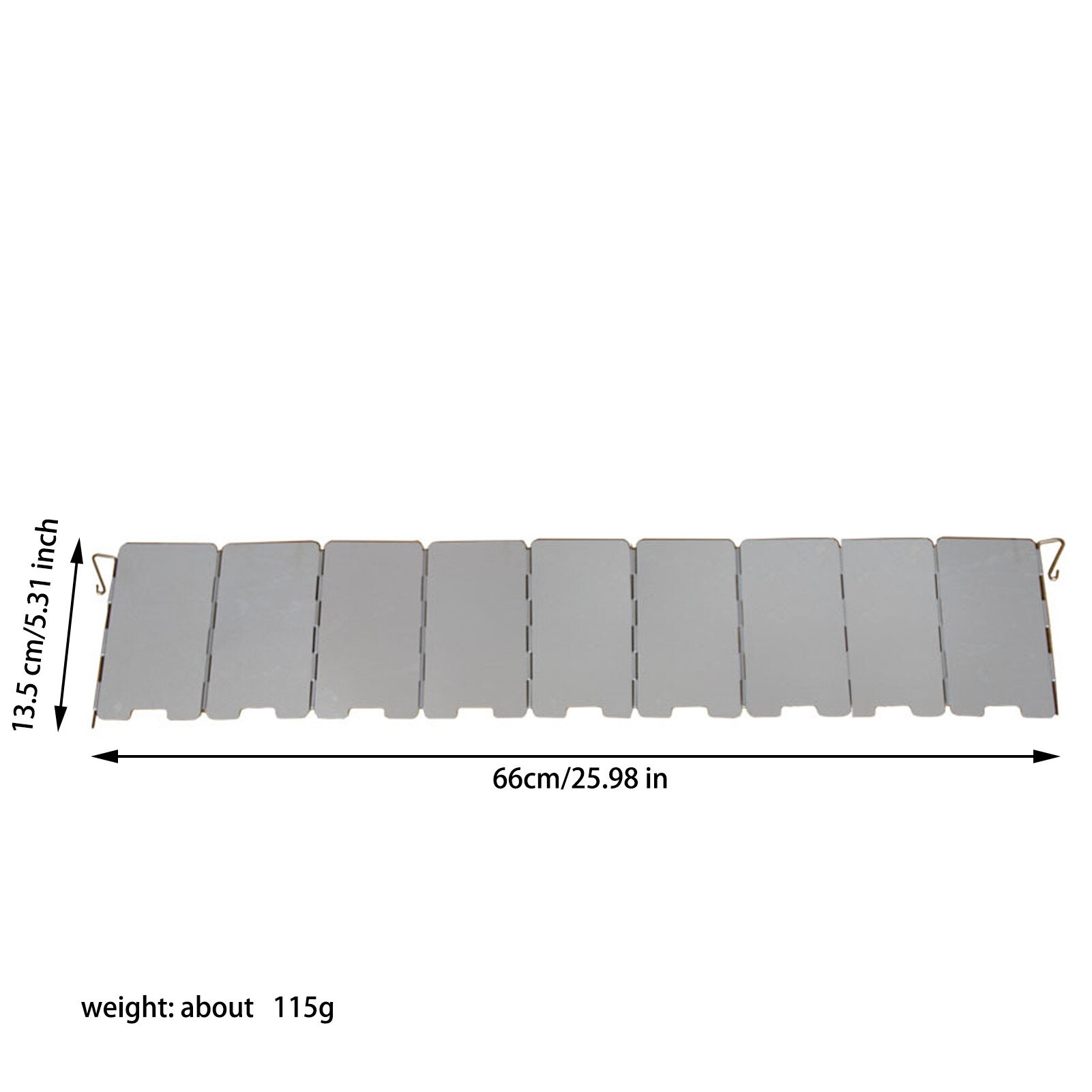 7 Platen Outdoor Gasfornuis Wind Shield Opvouwbare Camping Koken Brander Winddicht Scherm Aluminium Picknick Kachel Voorruit: 9 Plates