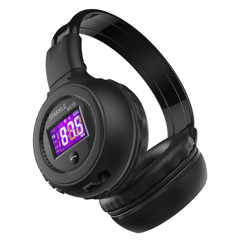 ZEALOT B570 Deep Bass Bluetooth Headset FM Radio HIFI Noise Reduction Wireless Stereo Music Headphone with MIC LED Screen