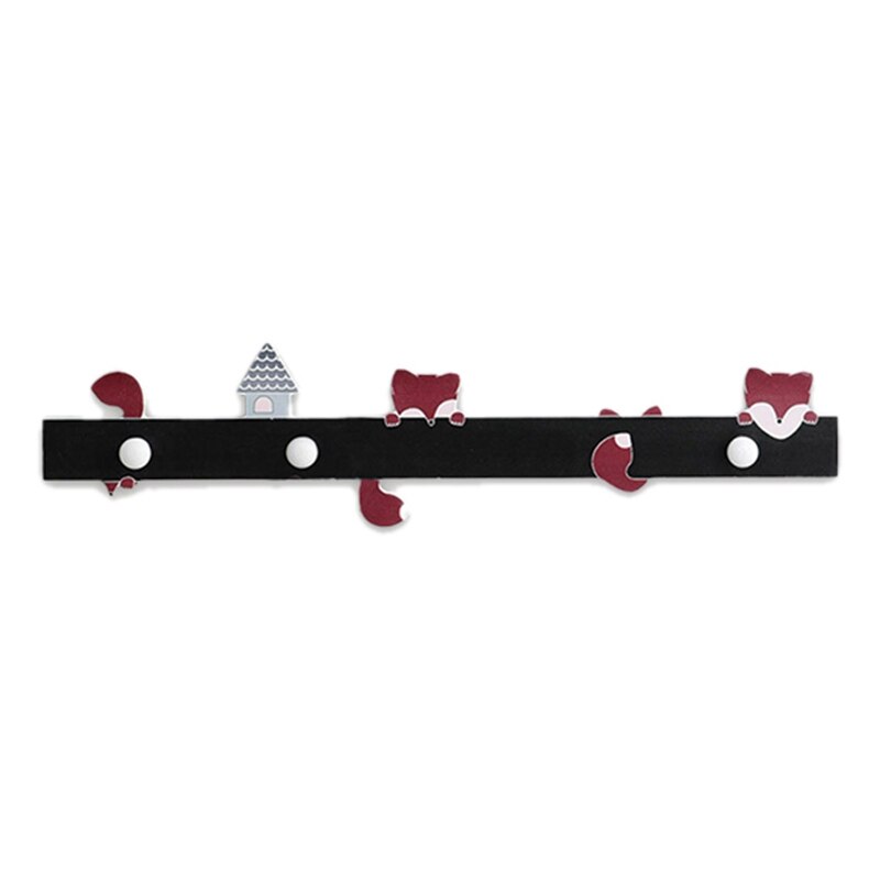Huis Decor Hout Cartoon Sleutelhouder Muur Planken Kapstok Muur Opknoping Plank Voor Kinderkamer Decor Hanger Haken Deur hanger