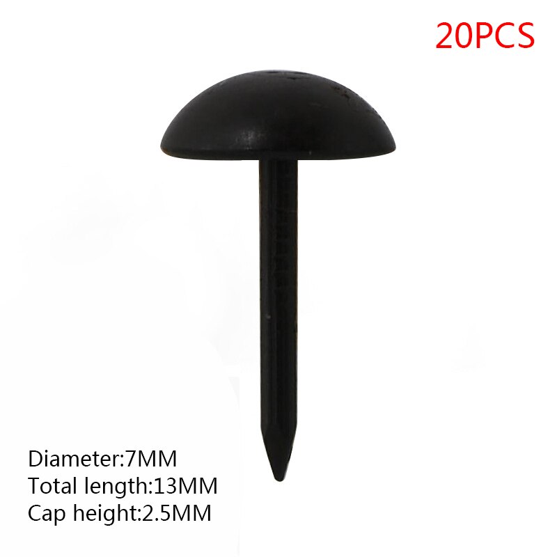 20 stücke/druckbolzen tür nagel Kasten Sofa verdickung Heftzwecke Zucht Hardware- schwarz druckbolzen dekoration Nagel Kunst schmuck: 7x13mm