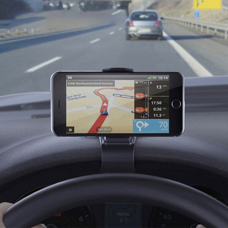 Universele auto telefoonhouder gps navigatie dashboard telefoonhouder voor mobiele telefoon clip opvouwbare houder montage standaard beugel