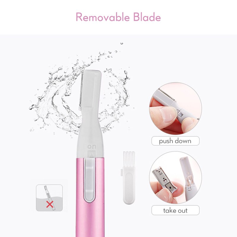 Epilator Eyebrow Electric Female Epilating Machine Brow Shaping Trimmer Mini Face Bikini Hair Removal Device Women Shaver