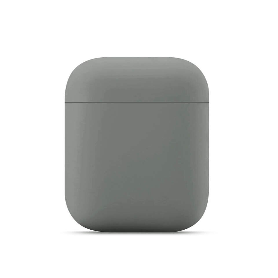 Funda de silicona para Airpods 2/1 cubrir lindo Airpods Ultra-delgada Airpods 2 MIFN auriculares para los Airpods 2/1 casos: Gray