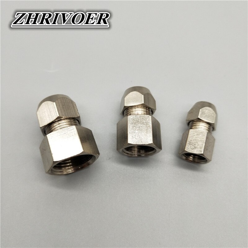 Anel de bloqueio tubo de óleo de compressão virola tubo de compressão encaixe conector tubo 4 6 8 10 12mm rosca fêmea m14x1.5 m20x1.5