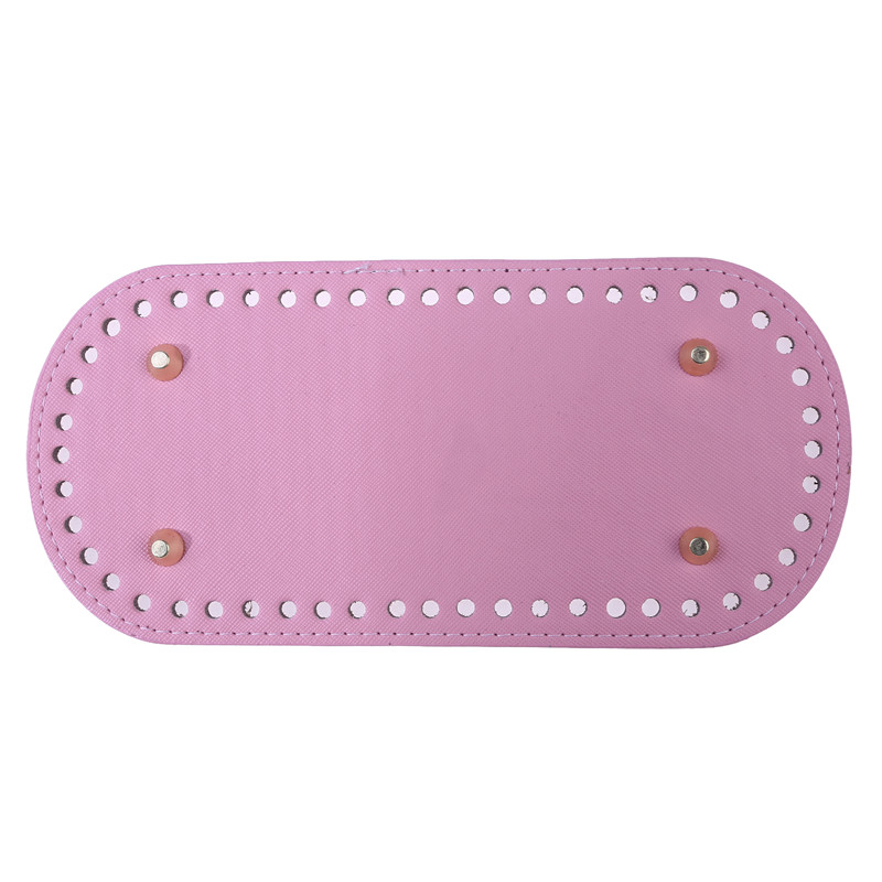 22x10cm lange bodem voor gebreide tas PU lederen tasbasis Handgemaakte bodem met gaten Diy gehaakte tasbodemaccessoires: Rood