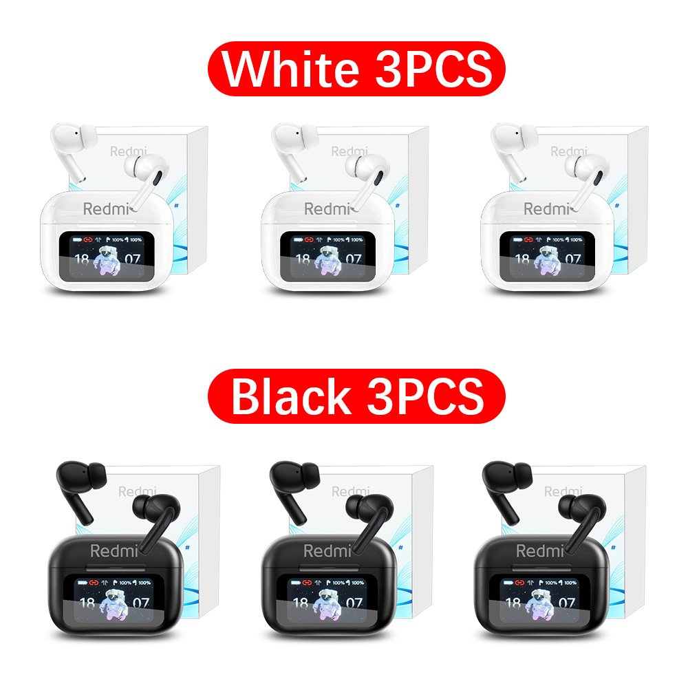 XIAOMI Redmi Bluetooth Earphones Touch Screen TWS Wireless Headphones Wireless 5.3 Headset ANC Noise Reduction Earbuds HD Mic