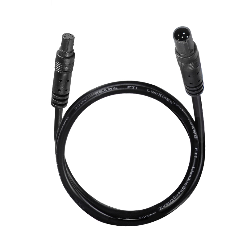 Cable macho a hembra de 4 pines, 5 pines, 6 pines, Cable de conector de extensión para cámara DVR de vehículo, Monitor HD, Cable de cámara de visión trasera: Azul / 7 m