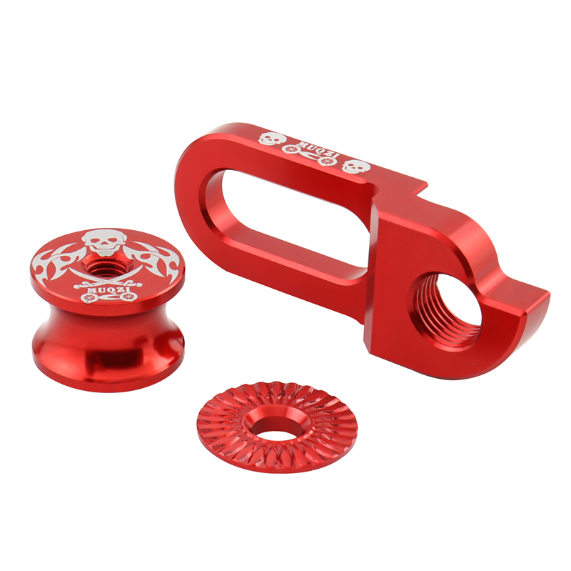 MUQZI cadre de vélo dérailleur arrière cintre Extension queue crochet cintre 99% universel adaptateur d'extension vtt pièces de vélo de route: Rouge
