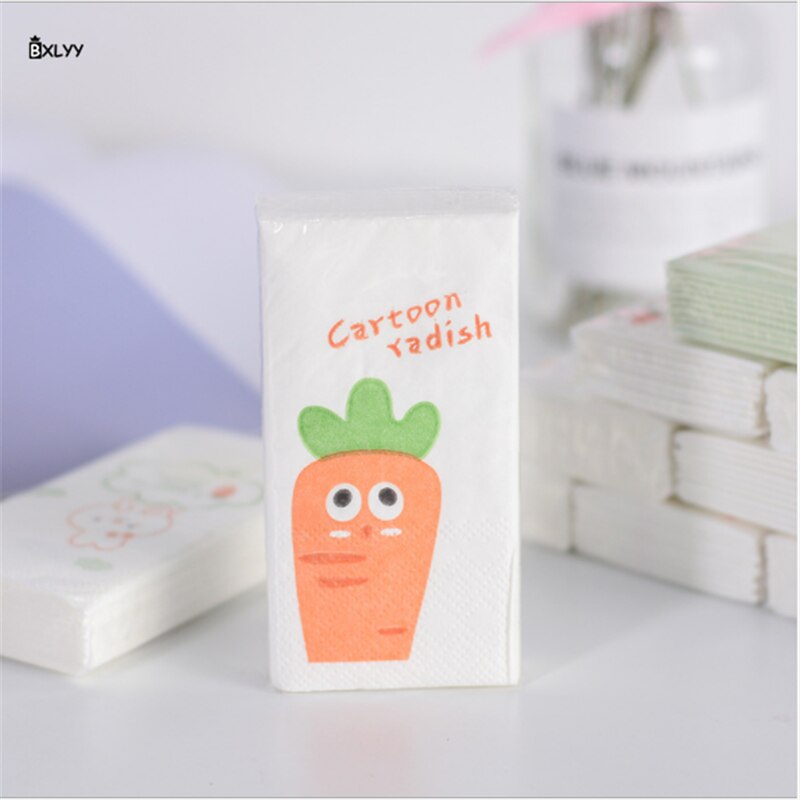 BXLYY Cartoon Afdrukken Papieren Handdoek Mode Servet Drie-layer Draagbare Wegwerp Papieren Handdoek Bruiloft Decoration.7z